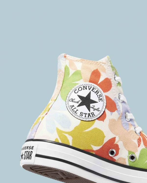 Tenisi Inalti Converse Chuck Taylor All Star Garden Party All Over Bej | CV-561FMT