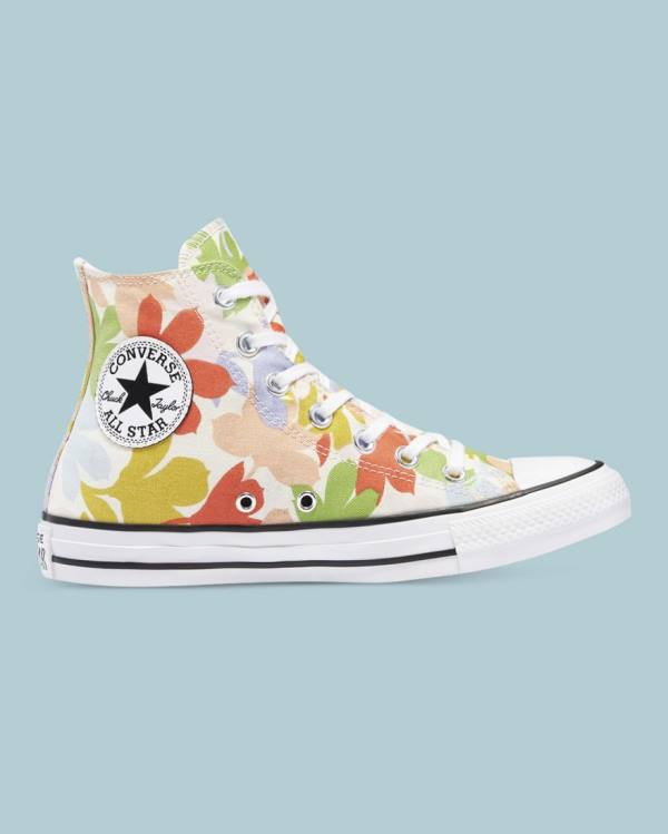 Tenisi Inalti Converse Chuck Taylor All Star Garden Party All Over Bej | CV-561FMT