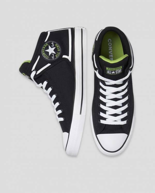 Tenisi Inalti Converse Chuck Taylor All Star High Strada Dramatic Nights Negrii | CV-569DYW