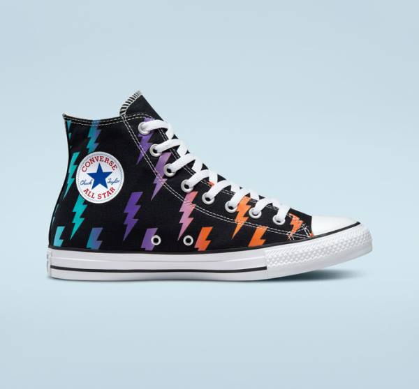 Tenisi Inalti Converse Chuck Taylor All Star Archive Prints Negrii Albastri Turcoaz | CV-591KXP