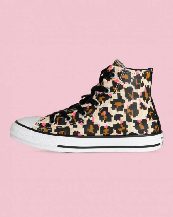 Tenisi Inalti Converse Chuck Taylor All Star Animal Print Negrii | CV-593OED