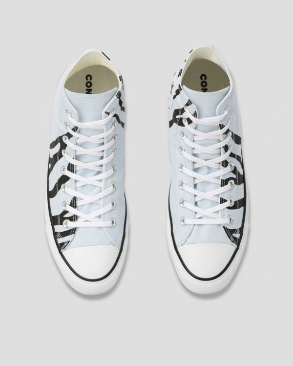 Tenisi Inalti Converse Chuck Taylor All Star Sun Blocked Icon Print Albastri | CV-603MDJ