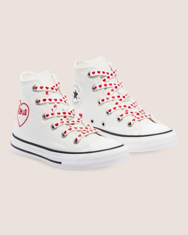 Tenisi Inalti Converse Chuck Taylor All Star Strada Love Thread Albi | CV-619EMI