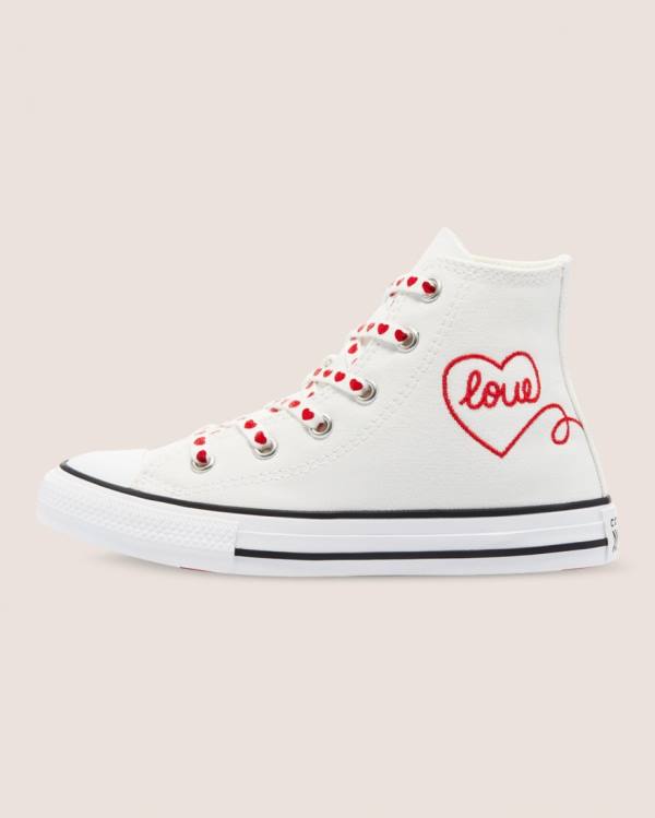 Tenisi Inalti Converse Chuck Taylor All Star Strada Love Thread Albi | CV-619EMI