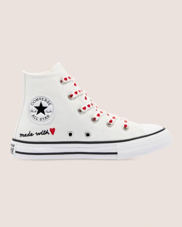 Tenisi Inalti Converse Chuck Taylor All Star Strada Love Thread Albi | CV-619EMI