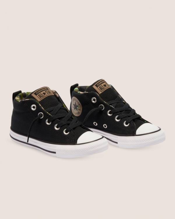 Tenisi Inalti Converse Chuck Taylor All Star Strada Digi Camo Negrii | CV-756KBI