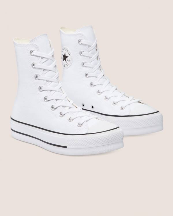 Tenisi Inalti Converse Chuck Taylor All Star Lift X Albi | CV-759WMS