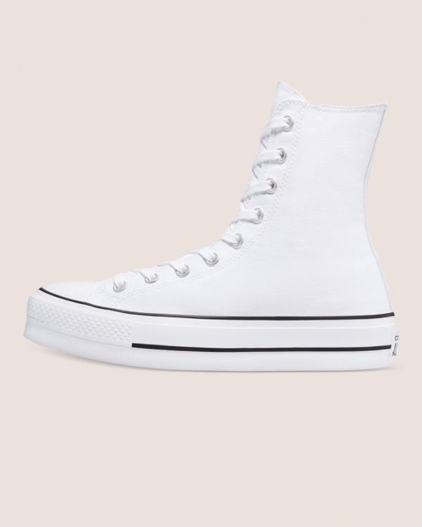 Tenisi Inalti Converse Chuck Taylor All Star Lift X Albi | CV-759WMS