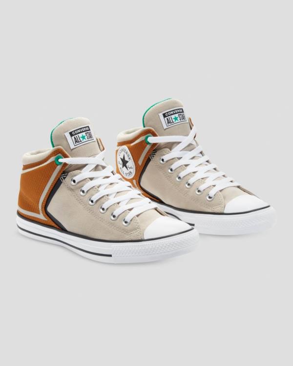 Tenisi Inalti Converse Chuck Taylor All Star High Strada Maro Bej | CV-862GKJ