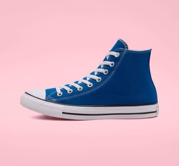 Tenisi Inalti Converse Chuck Taylor All Star Seasonal Color Albastri Albi | CV-892RWJ