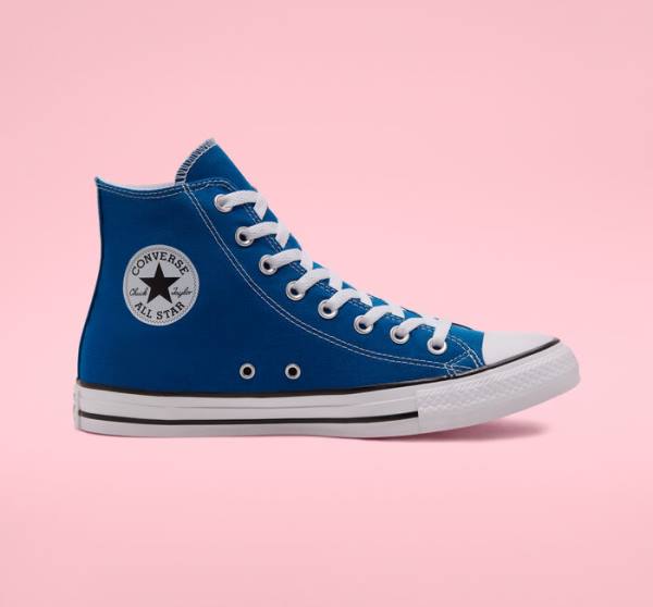 Tenisi Inalti Converse Chuck Taylor All Star Seasonal Color Albastri Albi | CV-892RWJ