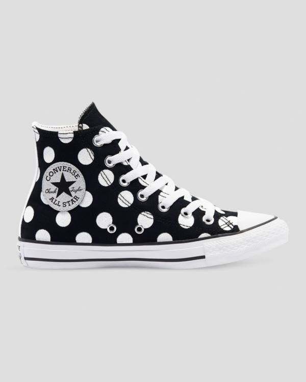 Tenisi Inalti Converse Chuck Taylor All Star Glitter Shine Negrii | CV-964ISZ