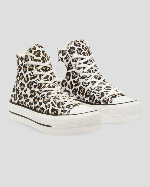 Tenisi Inalti Converse Chuck Taylor Lift Leopard Print Platforma Leopard | CV-432GXV