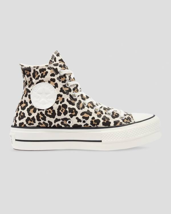 Tenisi Inalti Converse Chuck Taylor Lift Leopard Print Platforma Leopard | CV-432GXV