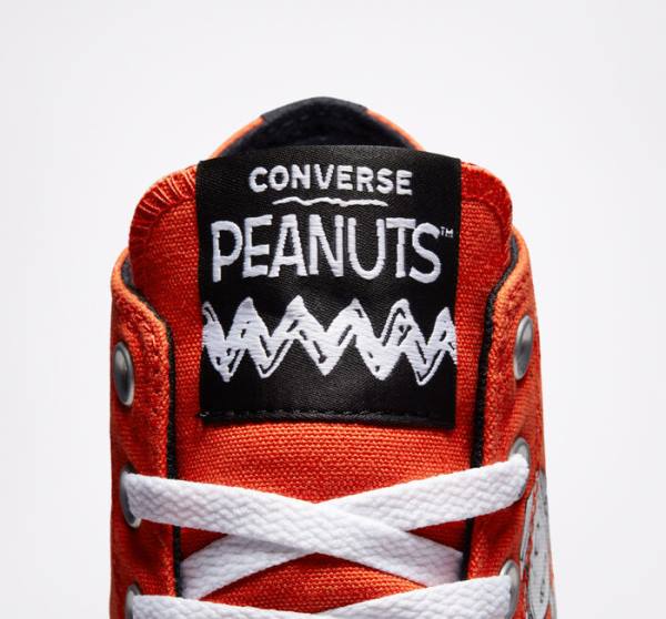 Tenisi Inalti Converse Peanuts Chuck Taylor All Star Rosii Negrii Albi | CV-678BFQ