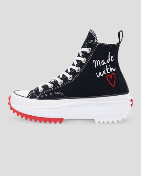 Tenisi Inalti Converse Run Star Hike Love Thread Negrii | CV-921KZS