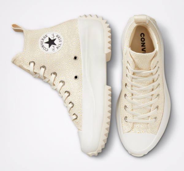 Tenisi Inalti Converse Run Star Hike Platforma Daisy Bej Albi | CV-503QNG