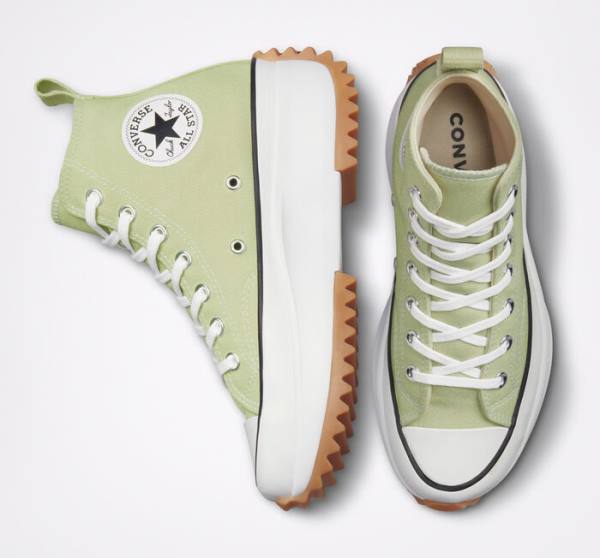 Tenisi Inalti Converse Run Star Hike Platforma Seasonal Color Masline Verzi Negrii Albi | CV-589KRV