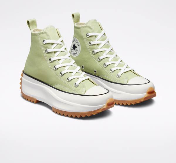 Tenisi Inalti Converse Run Star Hike Platforma Seasonal Color Masline Verzi Negrii Albi | CV-589KRV