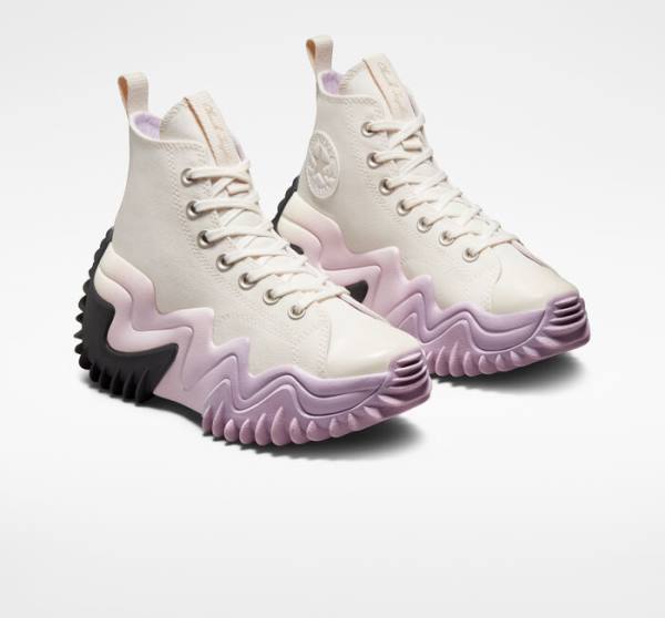 Tenisi Inalti Converse Run Star Motion Platforma Ombre Negrii Violet Albi | CV-851ITD