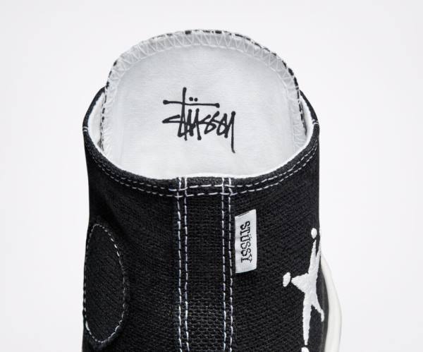 Tenisi Inalti Converse Stussy Chuck 70 Negrii Albi | CV-014HDR