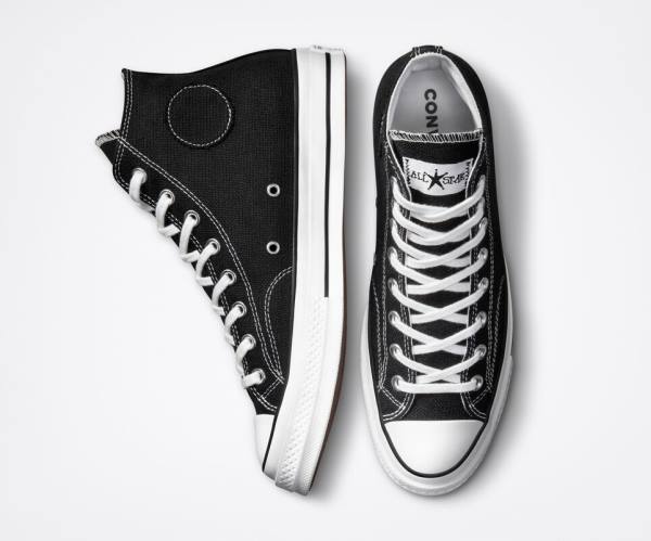 Tenisi Inalti Converse Stussy Chuck 70 Negrii Albi | CV-402CBH