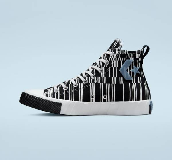 Tenisi Inalti Converse UNT1TL3D Translucent Barcode Negrii Albi Indigo | CV-519FEB