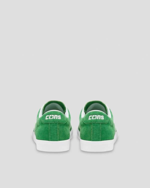 Tenisi Low Top Converse Checkpoint Pro Pigskin Piele Intoarsa Verzi | CV-389JAF