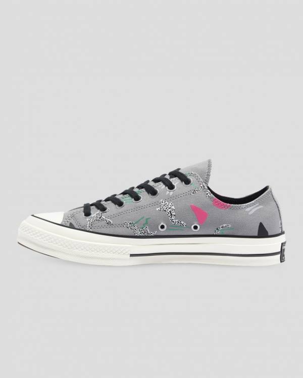 Tenisi Low Top Converse Chuck 70 80s Archive Print Gri | CV-451CST