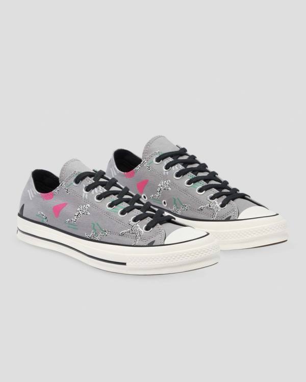 Tenisi Low Top Converse Chuck 70 80s Archive Print Gri | CV-451CST