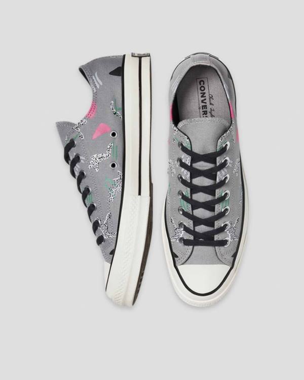 Tenisi Low Top Converse Chuck 70 80s Archive Print Gri | CV-451CST