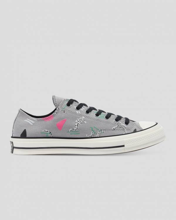 Tenisi Low Top Converse Chuck 70 80s Archive Print Gri | CV-451CST