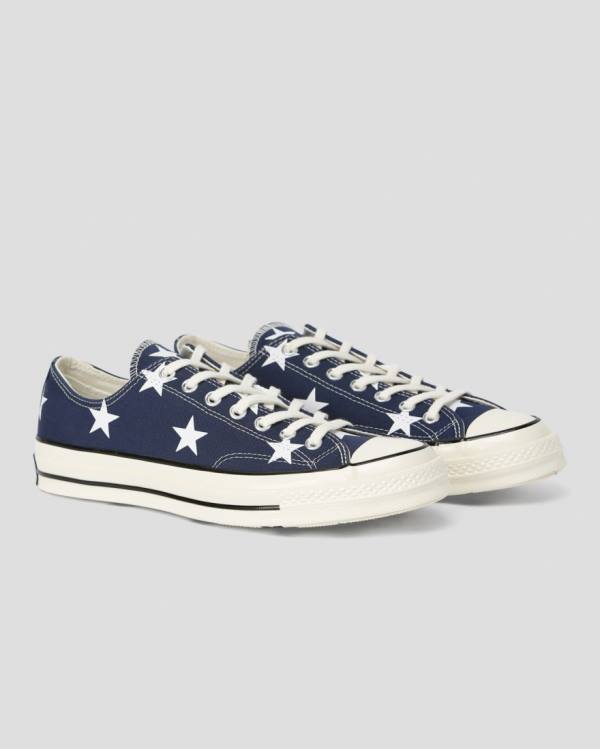 Tenisi Low Top Converse Chuck 70 Archive Print Albastri | CV-073ACT