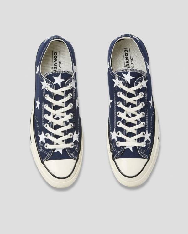 Tenisi Low Top Converse Chuck 70 Archive Print Albastri | CV-073ACT