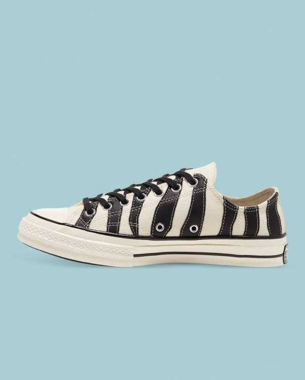 Tenisi Low Top Converse Chuck 70 Archive Zebra Overlay Bej | CV-189IRG