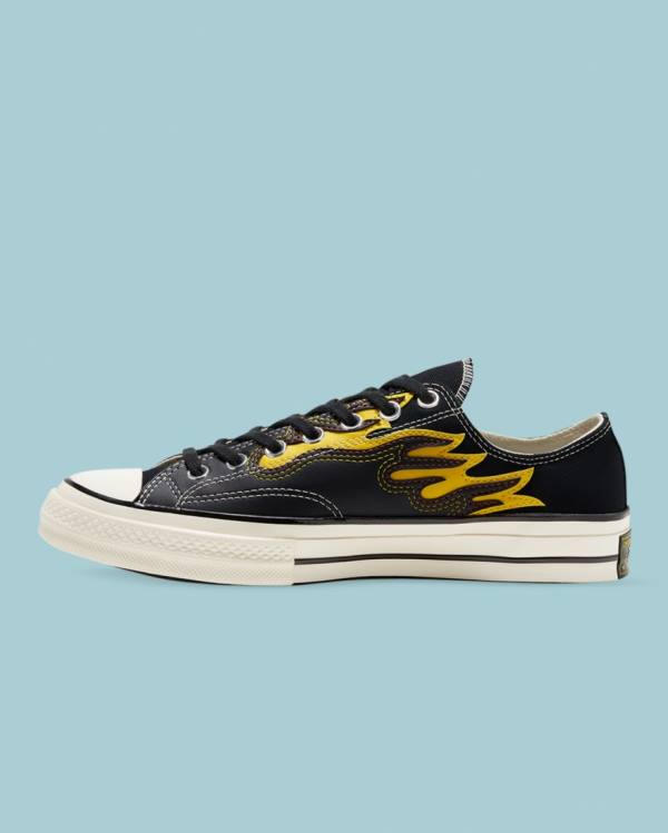 Tenisi Low Top Converse Chuck 70 Archive Flame Overlay Negrii | CV-201RTP