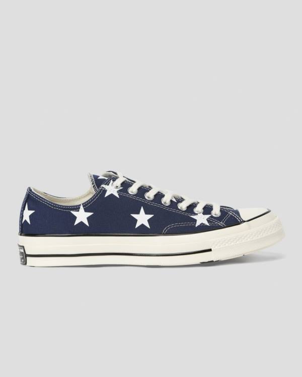 Tenisi Low Top Converse Chuck 70 Archive Print Albastri | CV-710OIJ