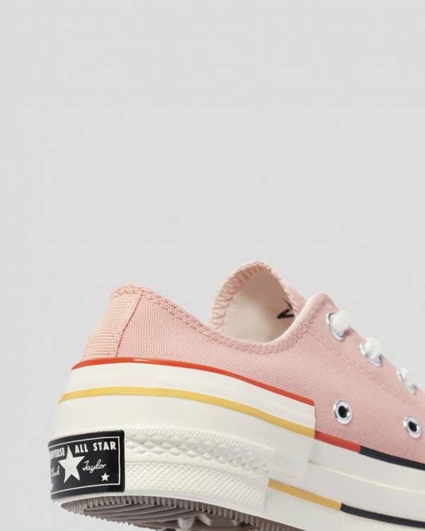 Tenisi Low Top Converse Chuck 70 Colour Block Roz | CV-128DFK