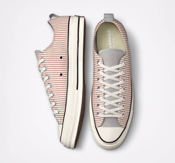 Tenisi Low Top Converse Chuck 70 Crafted Stripe Masline Verzi | CV-910TXY