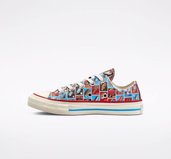 Tenisi Low Top Converse Chuck 70 Frozen Treats Rosii Albastri | CV-271HLX