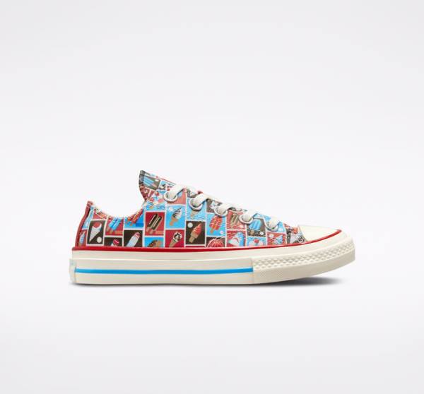 Tenisi Low Top Converse Chuck 70 Frozen Treats Rosii Albastri | CV-271HLX