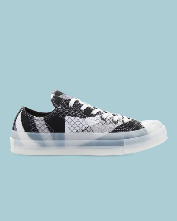 Tenisi Low Top Converse Chuck 70 Knit Print Negrii | CV-293PNJ