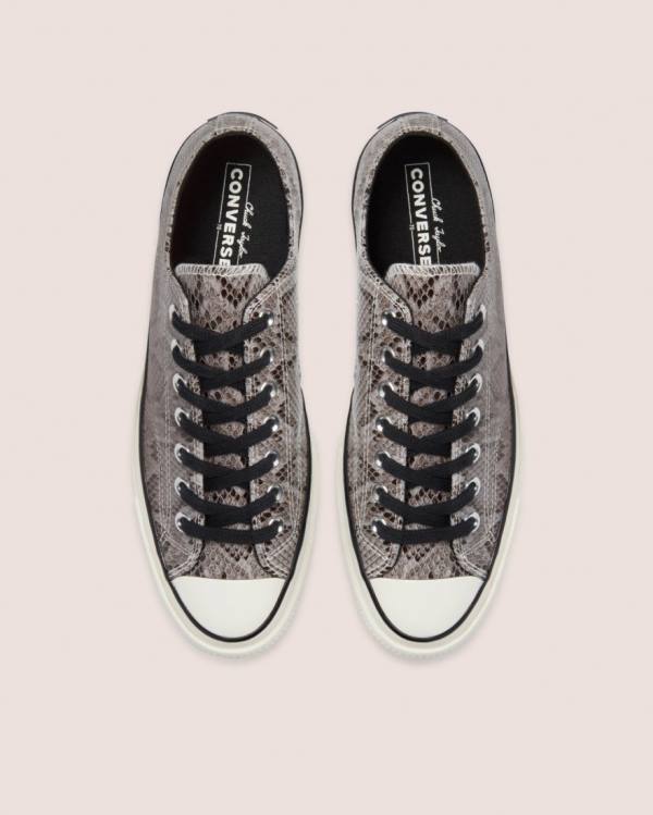 Tenisi Low Top Converse Chuck 70 Reptile Piele Intoarsa Gri | CV-790LPZ