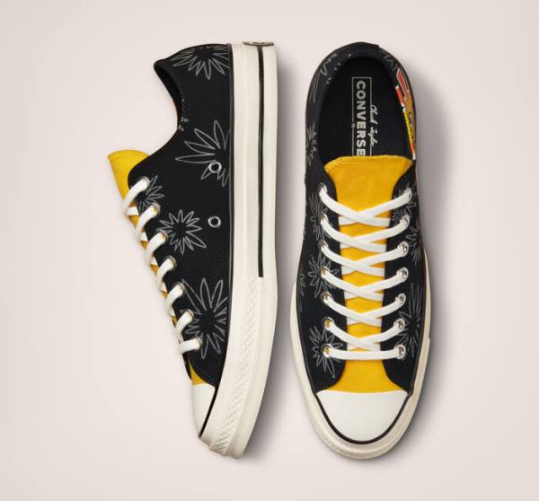 Tenisi Low Top Converse Chuck 70 Sunny Floral Negrii | CV-109JBD