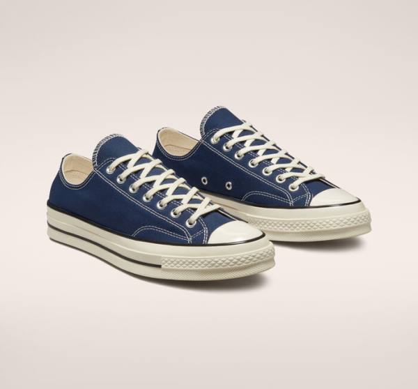 Tenisi Low Top Converse Chuck 70 Tonal Polyester Bleumarin Negrii | CV-785SGY