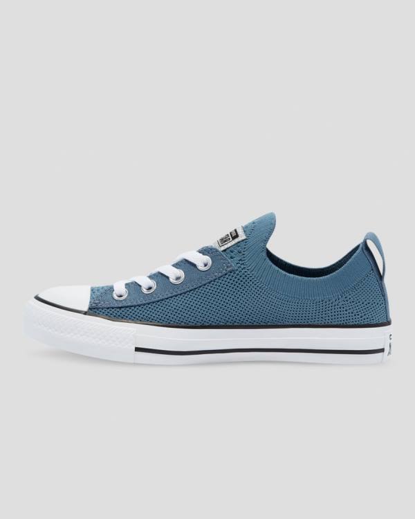 Tenisi Low Top Converse Chuck Taylor All Star Shoreline Knit Glitter Albastri | CV-082TOP