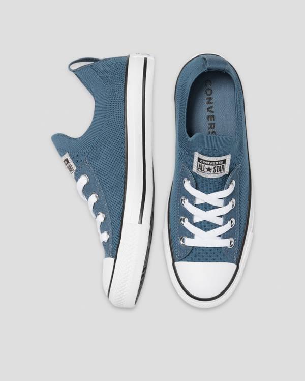 Tenisi Low Top Converse Chuck Taylor All Star Shoreline Knit Glitter Albastri | CV-082TOP