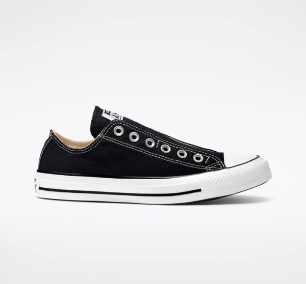 Tenisi Low Top Converse Chuck Taylor All Star Slip Negrii Albi | CV-126OGA