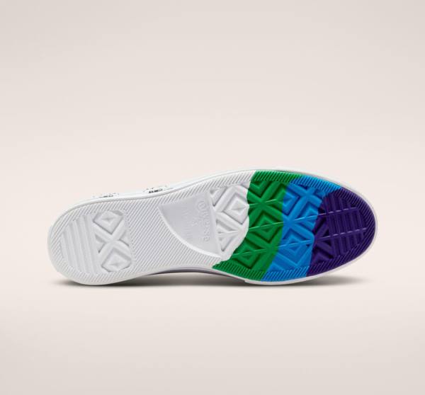 Tenisi Low Top Converse Chuck Taylor All Star Lift Platforma Pride Rosii | CV-130BOF