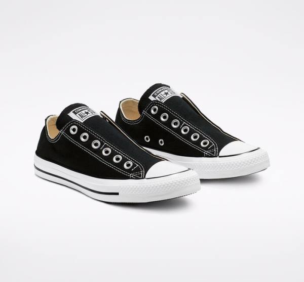 Tenisi Low Top Converse Chuck Taylor All Star Slip Negrii Albi | CV-251YEZ